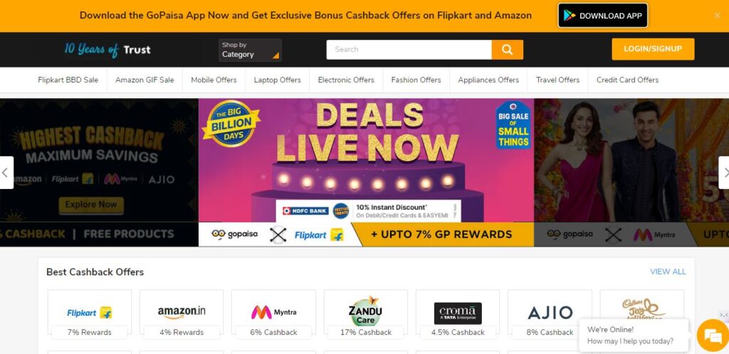 Best Coupon Websites in india: #1Go Paisa