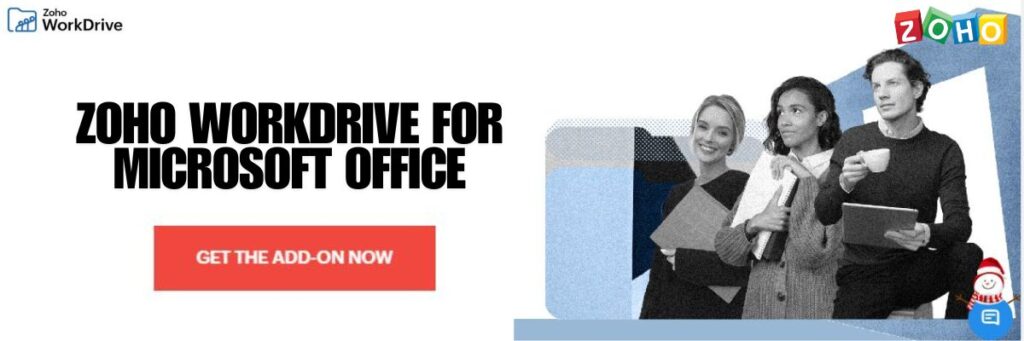 Zoho WorkDrive for Microsoft office