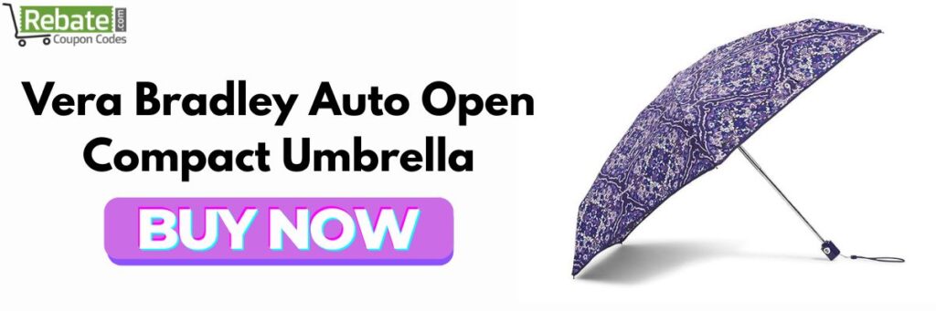 Vera Bradley Auto Open Compact Umbrella